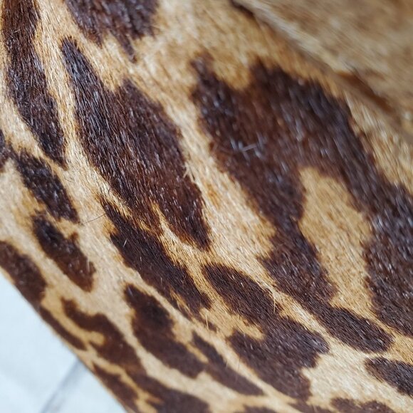 Steve Madden Sesto Leather Leopard Print Stiletto Ankle  Bootie 7 1/2 - Picture 7 of 15